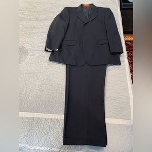 Loriano Collection Men Suit Pant Coat Jacket, Size-46, Color- Navy Blue.